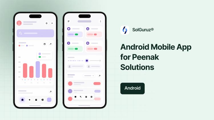 Preview of the Android Mobile App for Peenak Solutions