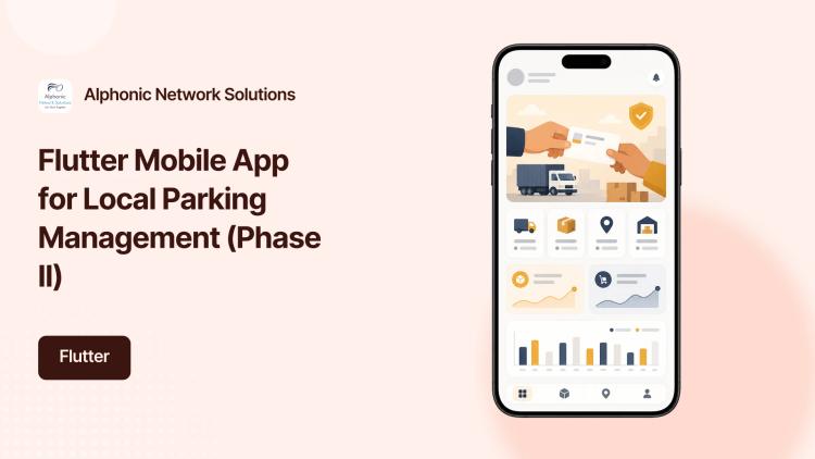 Preview of the Flutter Mobile App for Local Parking Management (Phase II)
