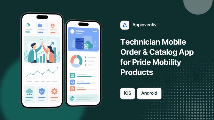 Preview of the Technician Mobile Order & Catalog App for Pride Mobility Products