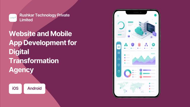 Preview of the Website and Mobile App Development for Digital Transformation Agency
