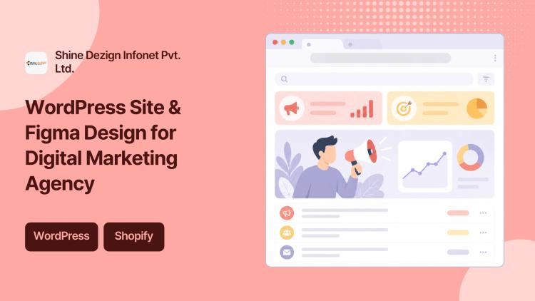 Preview of the WordPress Website Design and Figma UI for Digital Marketing Agency