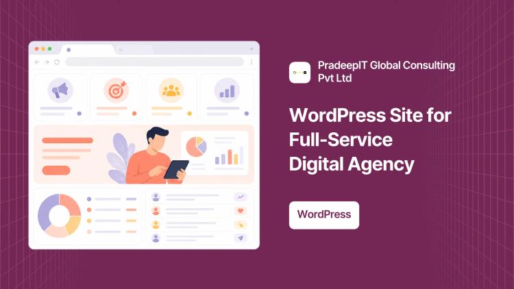 Preview of the WordPress Website Development for Digital Agency