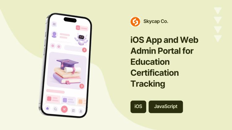 Preview of the iOS App and Web Admin Portal for Education Certification Tracking