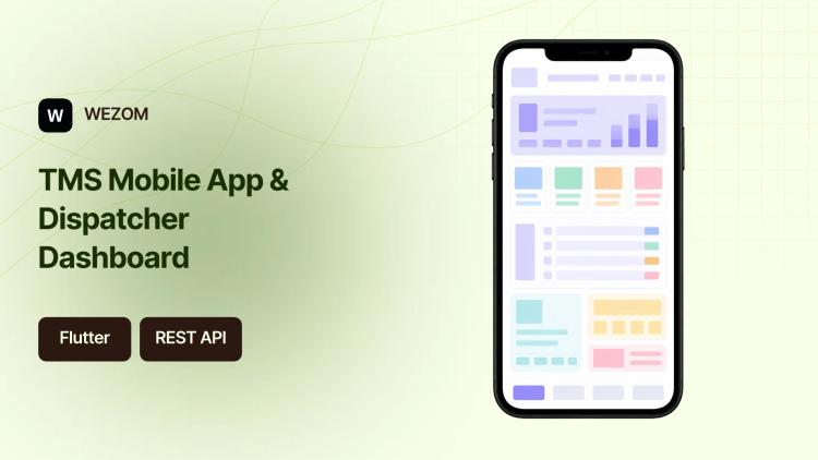Preview of the TMS UI/UX and Flutter Mobile App for Software Firm