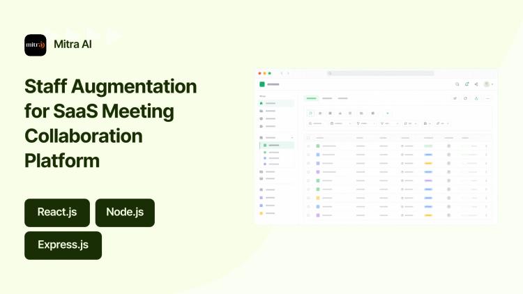 Staff Augmentation for SaaS Meeting Collaboration Platform image