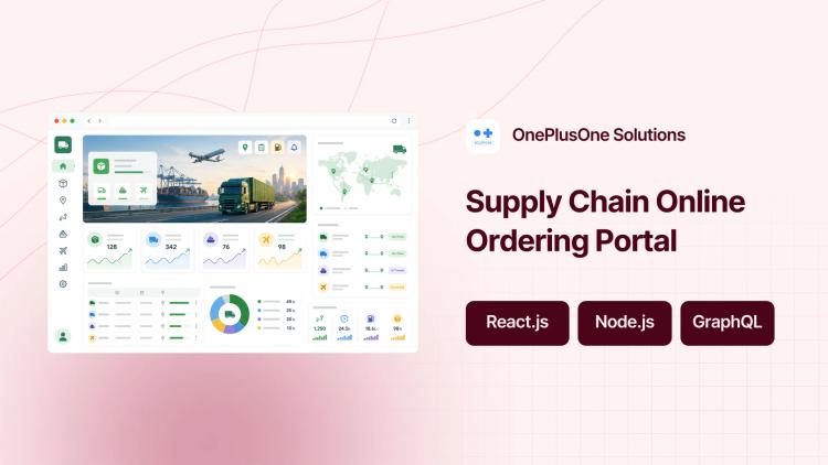 Preview of the Online Ordering Portal for Supply Chain Company