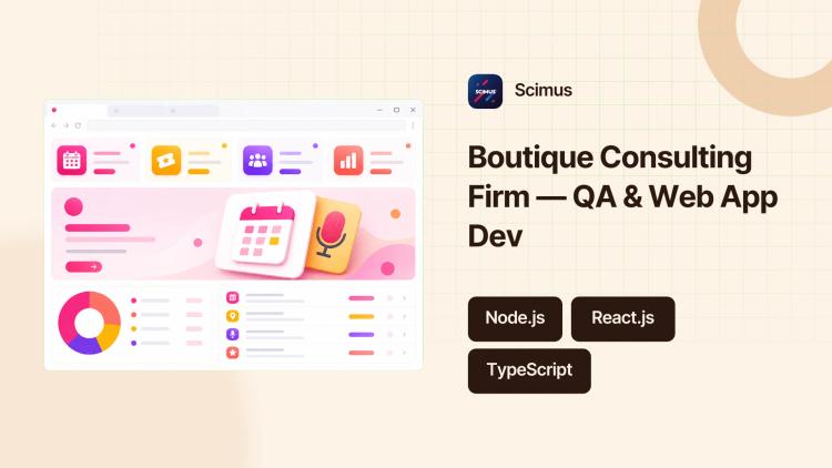 Preview of the QA Automation & Web App Development for Boutique Consulting Firm