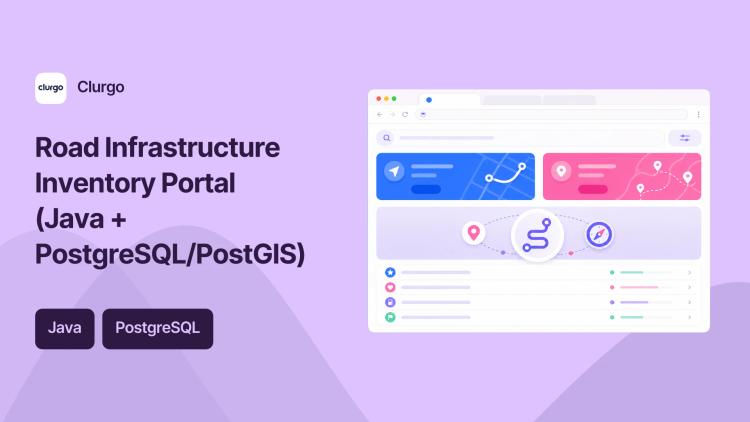 Preview of the Road Infrastructure Inventory Portal (Java + PostgreSQL/PostGIS)