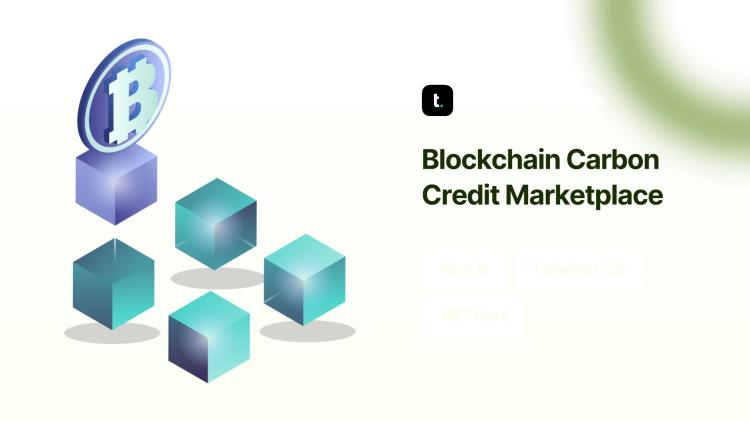 Carbon Credit Marketplace — Blockchain Platform with dMRV image