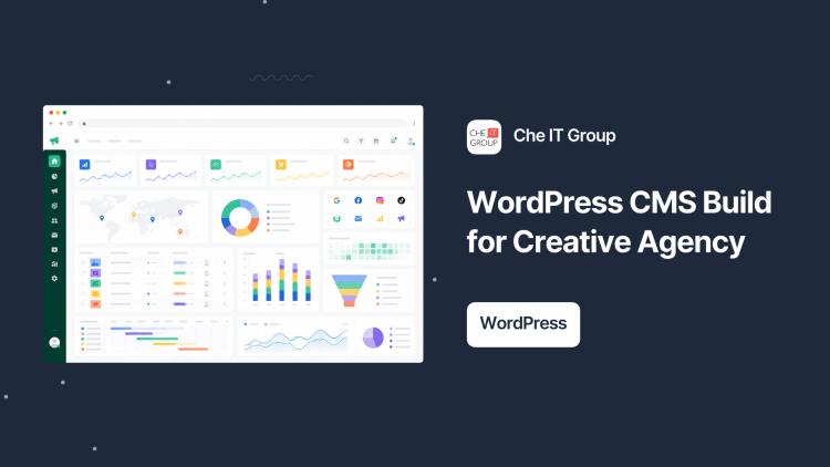Preview of the WordPress Website and CMS Implementation for Creative Agency