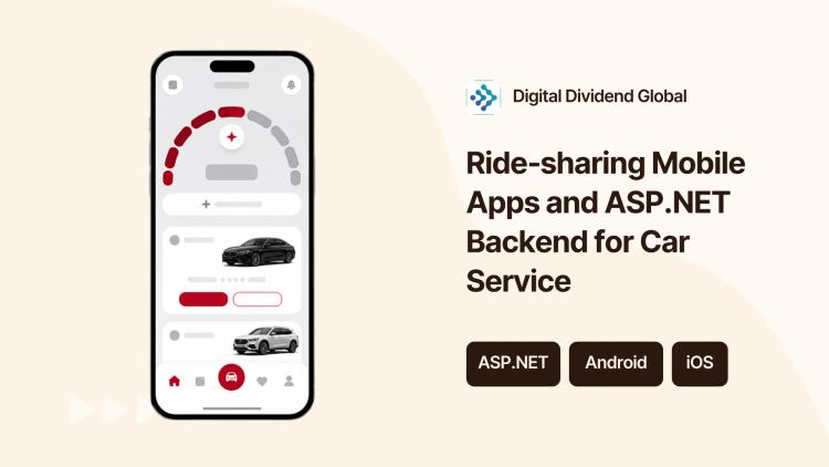Preview of the Ride‑sharing Mobile Apps and ASP.NET Backend for Car Service