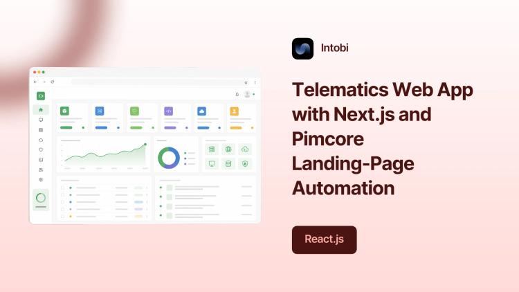 Telematics Web App with Next.js and Pimcore Landing-Page Automation image
