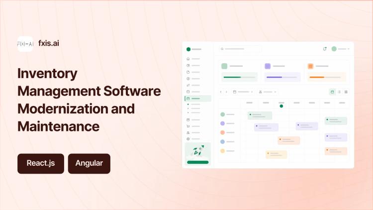 Preview of the Inventory Management Software Modernization and Maintenance
