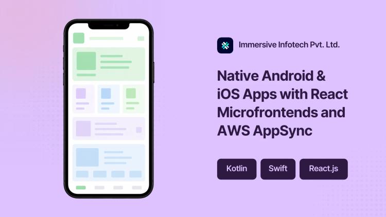 Preview of the Native Android & iOS Apps with React Microfrontends and AWS AppSync