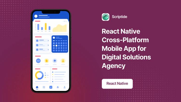 Preview of the React Native Cross-Platform Mobile App for Digital Solutions Agency