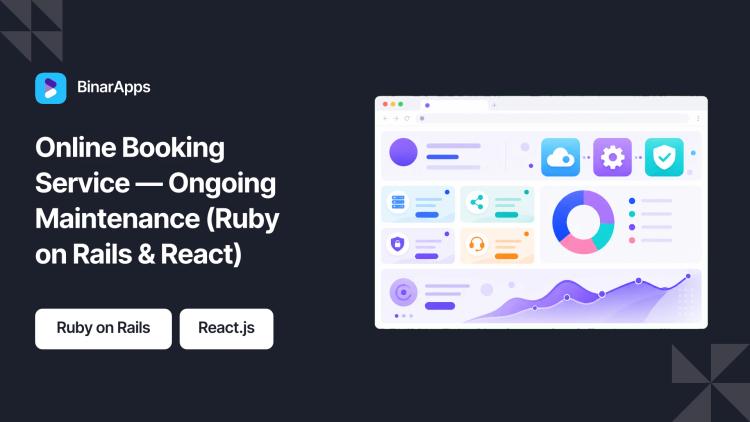 Preview of the Online Booking Service — Ongoing Maintenance (Ruby on Rails & React)