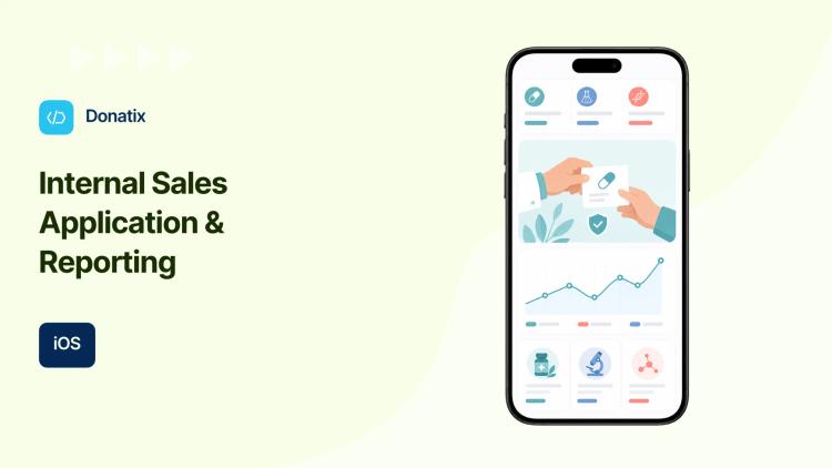 Preview of the Internal iOS Sales App with Web Backend for Pharmaceutical Client