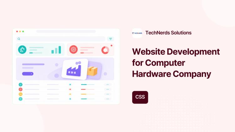 Preview of the Website Development for Computer Hardware Company