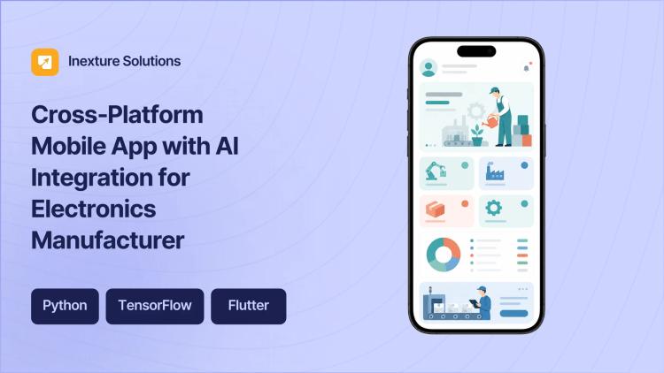 Preview of the Cross‑Platform Mobile App with AI Integration for Electronics Manufacturer
