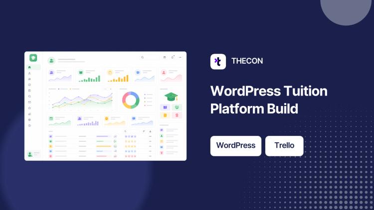 Preview of the WordPress Web App for Savvy Grads Tuition Platform