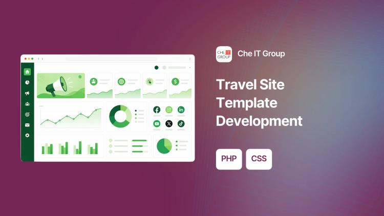 Preview of the Travel Website Template Development