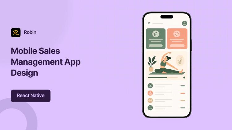 Preview of the Sales Management Mobile App UI/UX for Wellness Company
