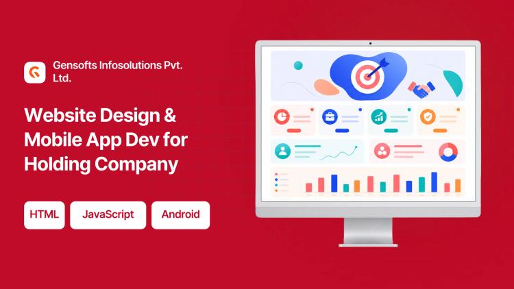 Preview of the Website Design & Mobile App Dev for Holding Company