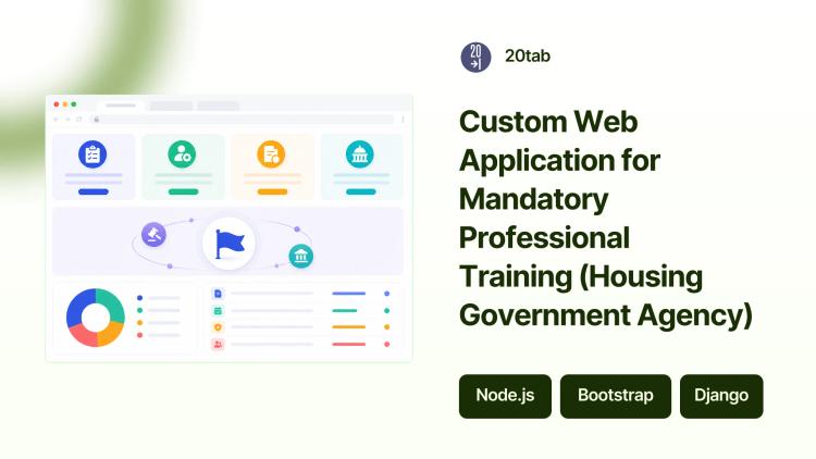 Custom Web Application for Mandatory Professional Training (Housing Government Agency) image