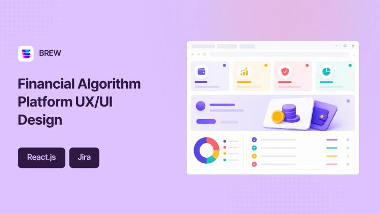 Preview of the Custom UX/UI Design for Financial Algorithm Platform