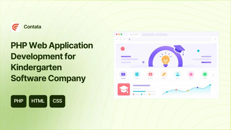 PHP Web Application Development for Kindergarten Software Company image