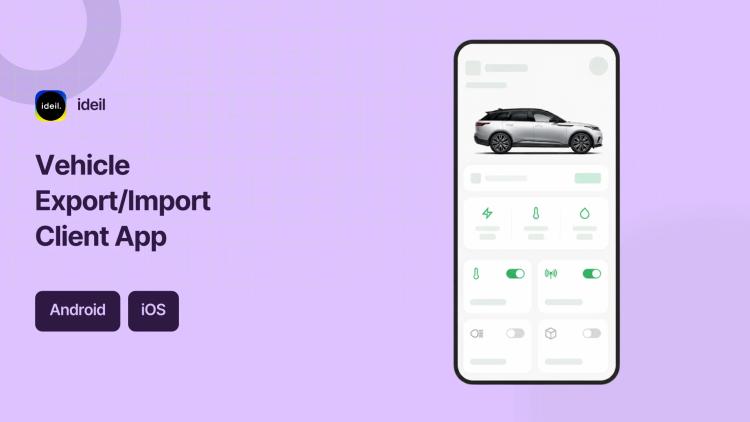 Preview of the Mobile App for Vehicle Export/Import Services