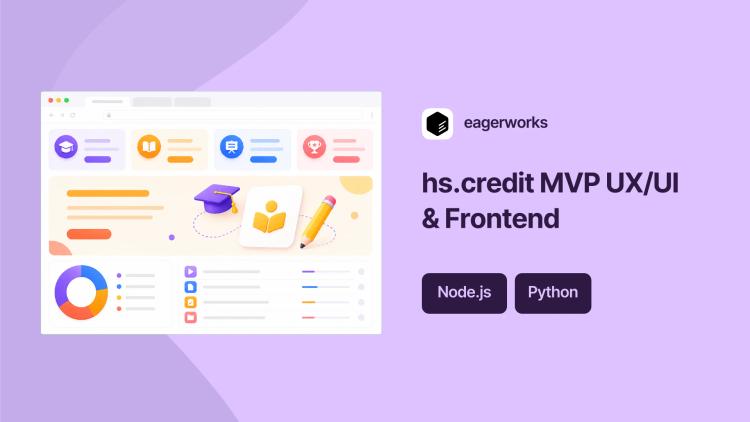 Preview of the UX/UI and Frontend Development for hs.credit MVP