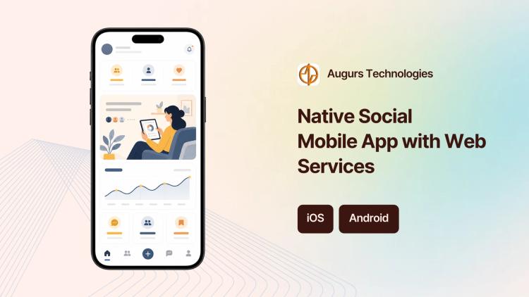 Preview of the Native Social Mobile App with Web Services