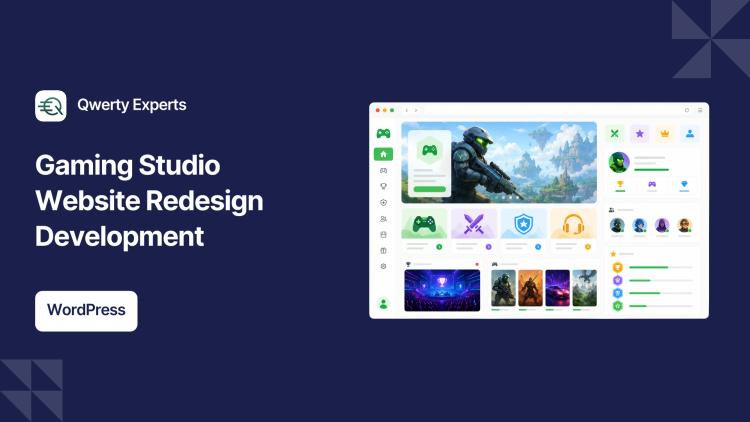 Preview of the WordPress Website Redesign for Gaming Studio