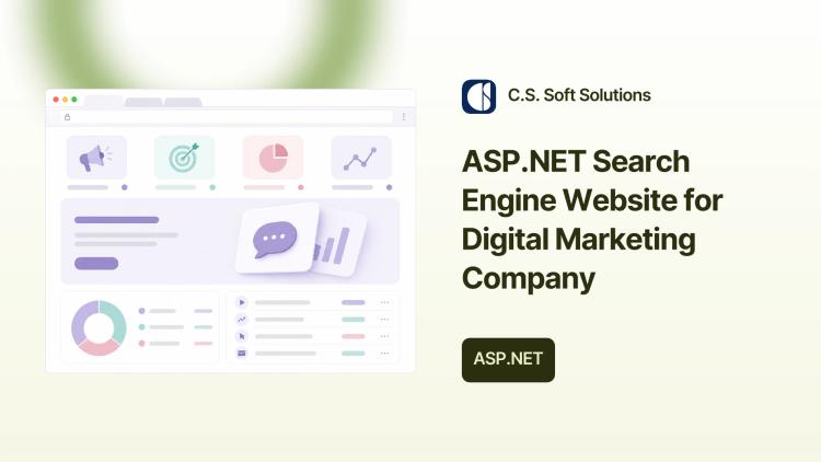ASP.NET Search Engine Website for Digital Marketing Company image