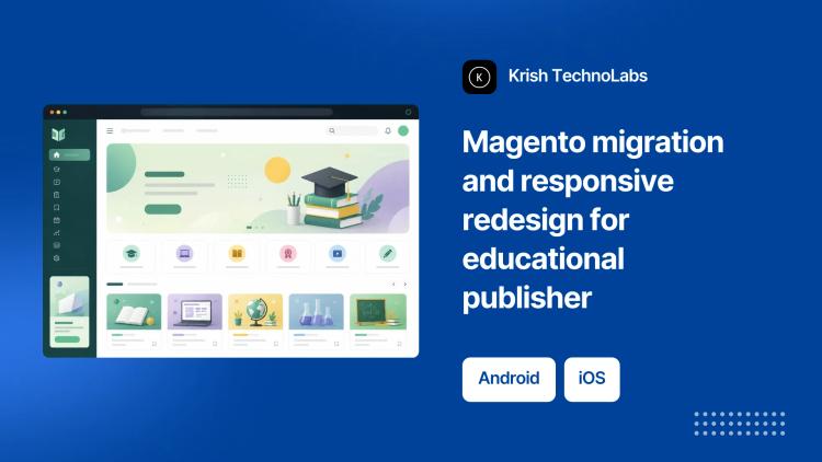 Preview of the Magento migration and responsive redesign for educational publisher