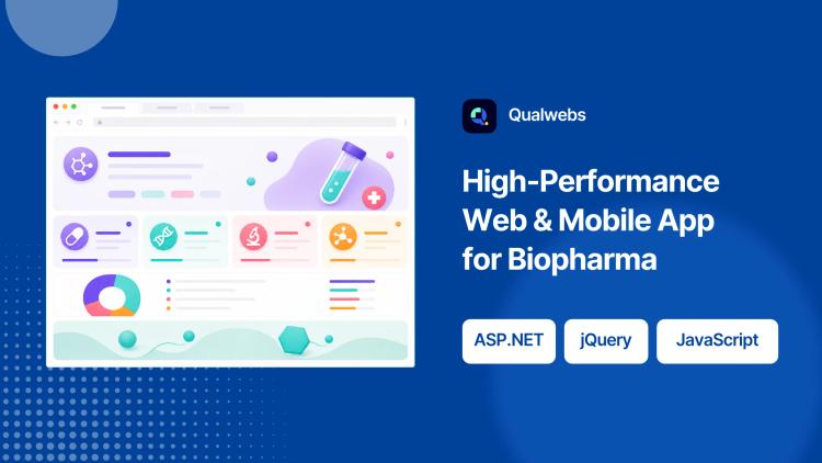 Biopharmaceutical Web and Mobile App image