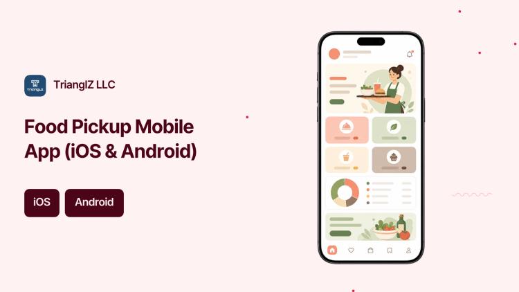 Preview of the Food Pickup Mobile App (iOS & Android)