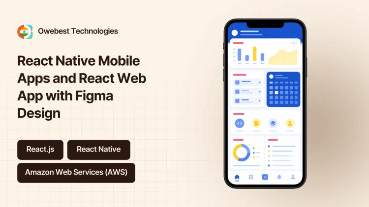 Preview of the React Native Mobile Apps and React Web App with Figma Design