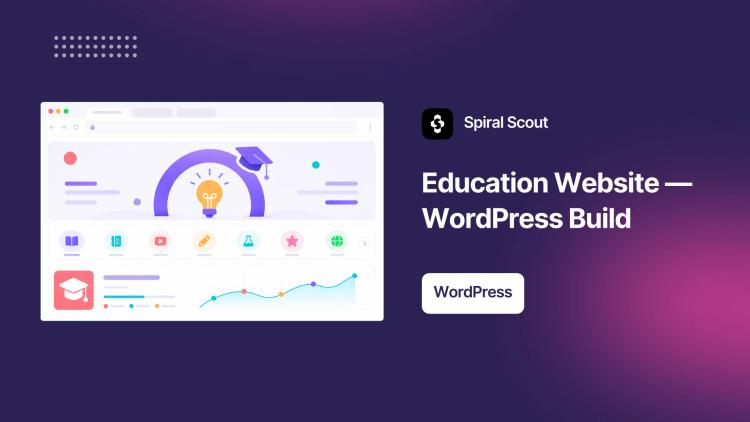 Preview of the Custom WordPress Website for Education Company