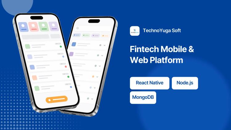 Preview of the Fintech Mobile and Web Platform with Admin Dashboard