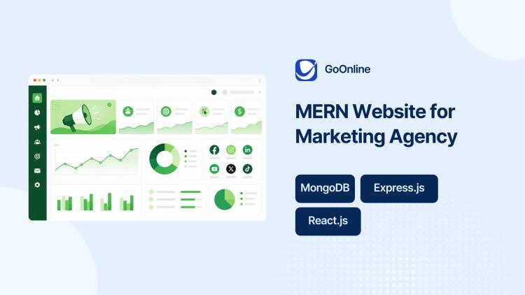 Preview of the Marketing Agency Website Development (MERN)