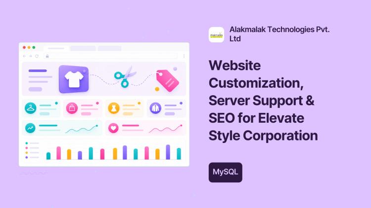 Preview of the Website Customization, Server Support & SEO for Elevate Style Corporation