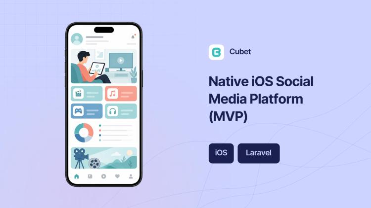 Preview of the Native iOS Social Media Platform (MVP)