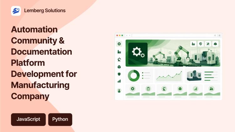 Preview of the Automation Community & Documentation Platform Development for Manufacturing Company