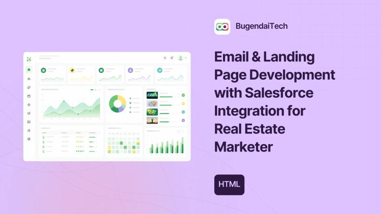 Preview of the Email & Landing Page Development with Salesforce Integration for Real Estate Marketer