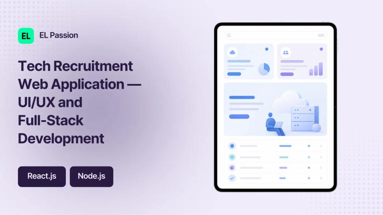 Preview of the Tech Recruitment Web Application — UI/UX and Full-Stack Development