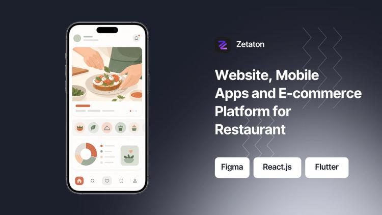 Preview of the Website, Mobile Apps and E-commerce Platform for Restaurant