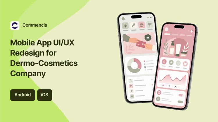 Preview of the Mobile App UI/UX Redesign for Dermo-Cosmetics Company