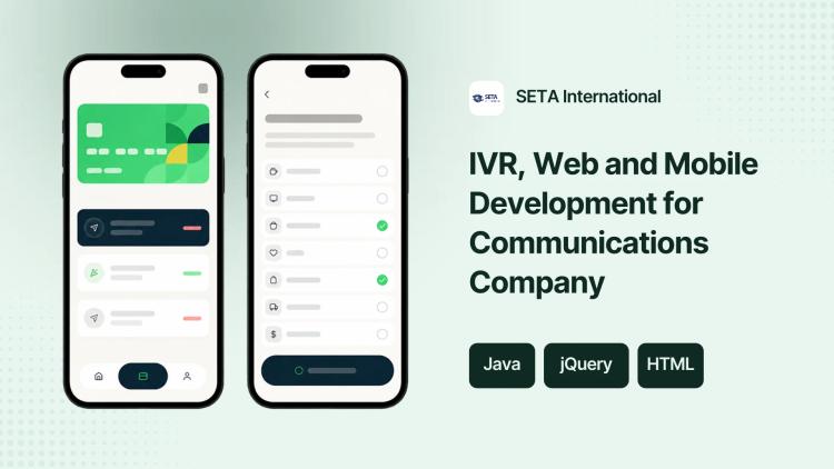 IVR, Web and Mobile Development for Communications Company image